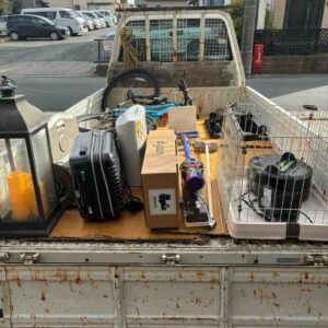 春日井市で小型家電・キャリーバッグ・水槽などの不用品回収を行いました。