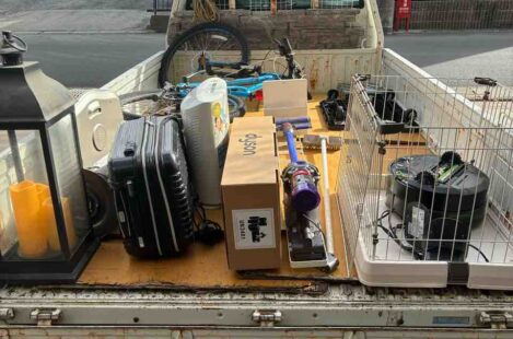 春日井市で小型家電・キャリーバッグ・水槽などの不用品回収を行いました。